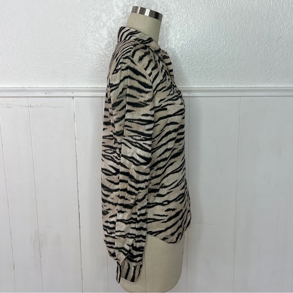 L’AGENCE animal print shirt XS - Picture 4 of 6